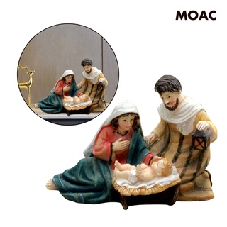 [Home Appliances] Resin Statue Holy Family Baby Jesus Christ Figurine Religious Decoration