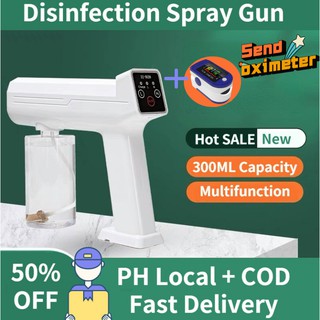 Disinfectant Spray Gun Nano Sanitizer Spray Machine Wireless Blue Ray Atomizer Sprayer Gun