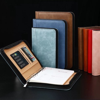 A6 A5 B5 Diary Notebook and Journal Binder Spiral with Calculator Zipper Bag Note Book Business