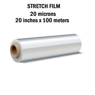 Stretch film 20'' x 500m Guaranteed 20 microns Industrial Grade