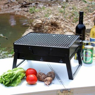 PORTABLE STAINLESS STEEL BBQ GRILL PITS (BLACK)