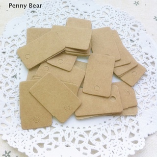 [Penny Bear] Brown kraft blank rectangle gift swing tags paper party wedding favour Good goods
