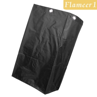 [FLAMEER1] Janitorial Cleaning Cart Bag Replacement Oxford Housekeeping Cart Bag Black
