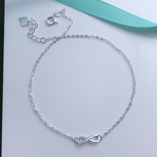 【Spike】♙◄L' Amour Boutique A53 Anklet Genuine 92.5 Italy Silver -Infinity