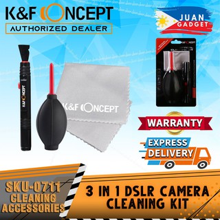 ✾K&F Concept 0711 3in1 Lens Dust Blower Cleaner + Cleaning Pen + Macrofiber Cleaning Cloth Cleaning♛