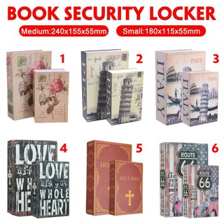 Safe Box Book Money Secret Security Safe Lock Box Book Cash Coin Storage Jewelry Key Locker Storage