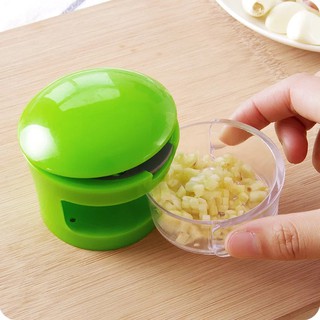 Mini Press Garlic Chopper - Green