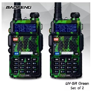 2PCS Baofeng UV-5R VHF/UHF Dual Band Two-Way Radio UV5R With headphones
