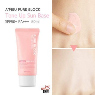 A'pieu Pure Block Sun Cream 50ml (Daily, Tone Up, Waterproof, Aqua) (2)