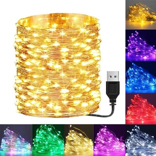 5M 10M LED USB Mini LED Copper Wire String Fairy Lights Christmas Wedding/Party Decoration Light