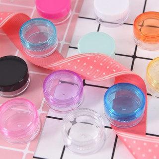 5pcs 5g plastic empty cosmetic container jar pot makeup travel face cream☆