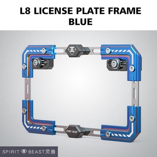 SPIRIT BEAST Motorcycle Accessories Scooter License Plate Frame Telescopic License Plate Holder Port
