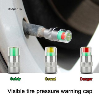 DPSP_4Pcs Car Auto Tire Pressure Monitor Tyre Gage Alert Sensor Indicator Valve Caps