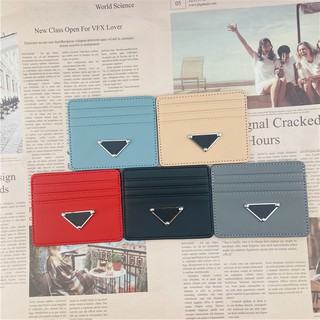 Fashion Slim Minimalist Wallet PU Leather Credit Card Holder Short Purse Leather ID Card Holder