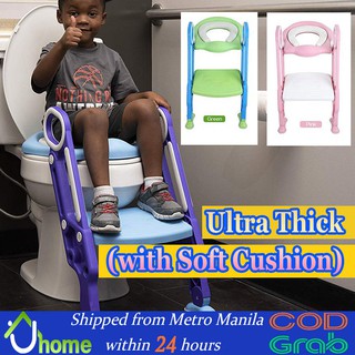 【SOYACAR】Infant Potty Seat Urinal Training Chair with Step Stool Ladder Toddlers Safe Toilet Potties