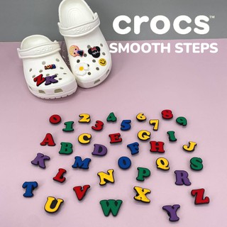 CROCS JIBBITZ CHARM COLORED LETTERS A - Z AND 0-9 CROCS CLOGS INDIVIDUAL CHARMS ACCESSORIES