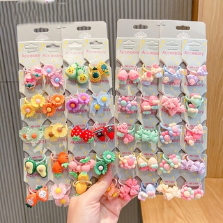 Korean Baby Kids Hair Band Hair Tie Colorful Rubber Band Ponytail Hair Accessories Gift