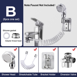 Washbasin Faucet External Shower Set / Double Control Switch Bathroom Washbasin Sink Hose Sprayer Hair Washing / Handheld Shower with Retractable 2.0 m Hose and A Free Bracket (9)