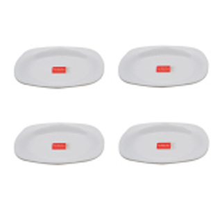 SLIQUE Opal Flat Plate 7.5 inches [Set of 4] Freeze Resistant | Amazing Gift Idea For Any Occasion!