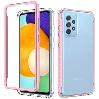 Samsung Galaxy A02 A12 A32 4G A52 A52s A72 S21 Plus Ultra 5G Phone Case Transparent Silicone TPU Soft Cover Clear 360 Full Protection (NOT Built in Screen Protector)