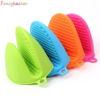 1PCS Kitchen Silicone Glove Grip Pinch Mitts Oven Pot Holder Tool F
