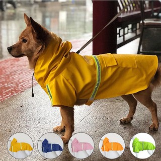 Pet Dog Raincoat Hooded Puppy Small Dog Rain Coat Waterproof Jacket