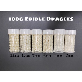 100g Edible Pearl Edible White Pearl Edible Dragees Edible Sprinkles