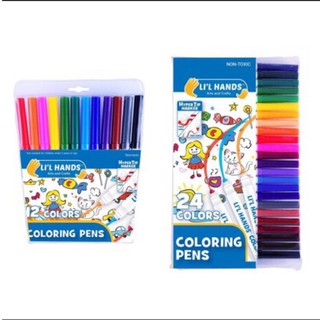 Li'l Hands Coloring Pens 12 Colors / 24 Colors