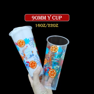 50pcs 90mm Plastic Cup Milk Tea Cup Character Cup Daisy Cup