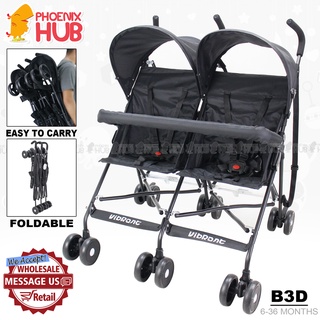 Phoenix Hub Baby Twin Stroller B3D Twin Stroller High Quality Double Baby Stroller Tandem Stroller P