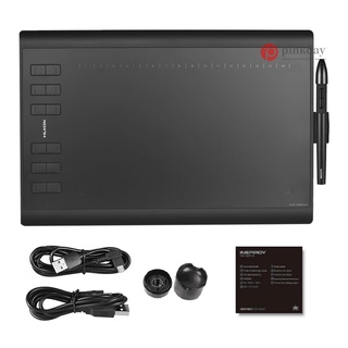 Ready in stock HUION 1060PLUS Portable Drawing Graphics Tablet Pad 100