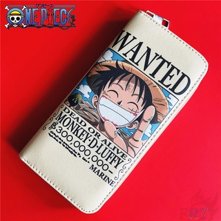 ❀ ONE PIECE Q-5：Wanted Luffy & Wanted Chopper Long Wallets ❀ 1Pc Anime Zipper Wallet Fashion Women's Bags Purse PU Wallets Handbags