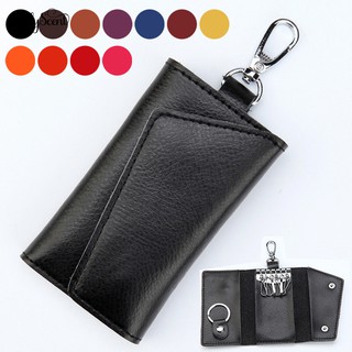 Men\'s Multifunctional Faux Leather Car Key Case \'s Holder Pouch Wallet