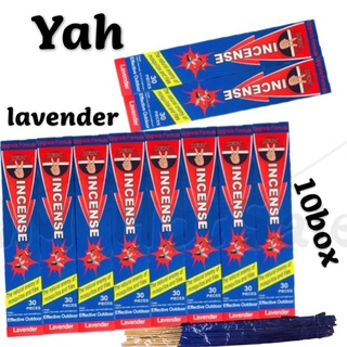 Box (Set of 10 boxes or 300) YAH Incense LAVENDER Incense for Flies and Mosquitoes STICKS