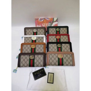 ORG GUCCI TOP GRADE LONG WALLET ONE ZIPPER WITH BOX FASHIONABLE