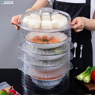 Food Cover Transparent Stackable Food Insulation Cover Refrigerator Refrigerator Meal Cover Dining Table Dustproof Anti-mosquito Food Cover Leftover