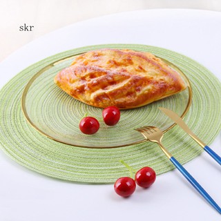 SKR✫Round Heat Insulation Table Mug Mat Pad Placemat Non-slip Coasters Home Decor (6)