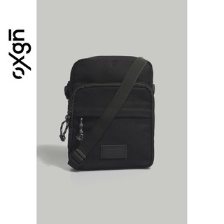 OXGN Men's Regular Sling Bag With Front Pocket (Black)Sling Bag men