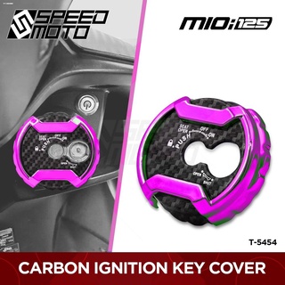 MOTORCYCLE ACCESSORIES✙❒MIO i125 IGNITION SWITCH KEY COVER CARBON T-5454 (2)