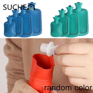 SUCHEN Warm Supplies Hand Warmer Explosion Proof Water Injection Bag Hot Water Bottle Old Fashioned Keep Warm Plain Twill Thicken Rubber