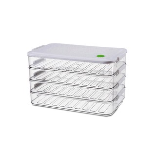 LOCAUPIN Transparent PET Layered Fresh Fruit and Vegetable Refrigerated Sealed Storage Box
