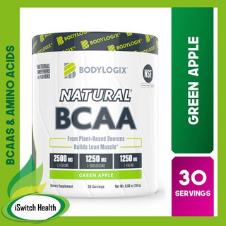 BodyLogix Natural BCAA - 30 Servings Green Apple