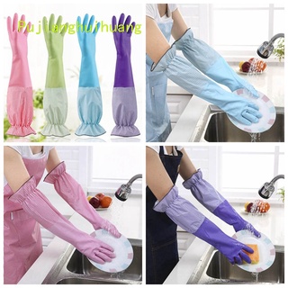 Pujianghuihuang Silicone Rubber Dish Washing Gloves Magic Scrubber Home Cleaning