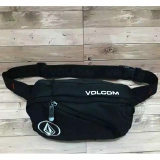 Waist Bags & Chest Bags▣Black Cordura Volcom Logo Beltbag for Men