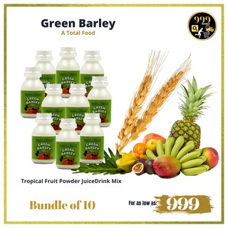 GREEN BARLEY Miracle Tropical Fruits I A Total Food (Bundle of 10) 100% Authentic I Original