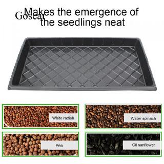 Gosear 6PCS Rreusable PVC Plant Growing Tray without Drain Hole for Garden Greenhouse Succulent Seedlings Wheatgrass Microgreens 54x28x5cm