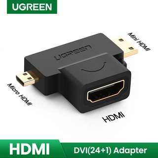 UGREEN 2in1 Mini HDMI/Micro HDMI Male to HDMI Female Adapter