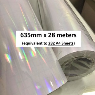RAINBOW Holo Holographic Cold Laminating Photo Top Films (635mm x 28m Roll)