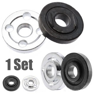 Ready stock M10 Angle Grinder Flange Kit Lock Nut Inner Outer Set Lathe machining of steel