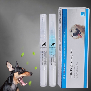Pet Teeth Cleaning Kit, Pet Beauty Toothbrush Dog Cat Tartar Dental Stone Cleaning Pen (3)